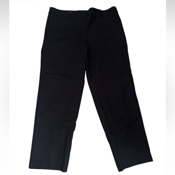 LOFT Rivera Slim Pants Women's Black Trousers - Size 10 - Picture 2 of 4